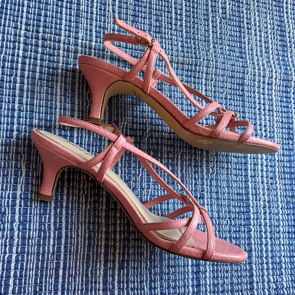 XAPPEAL Tinley - Womens Short Stilleto Heel Open Toe Sandal Pink - Picture 3 of 5